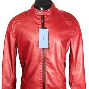 Zara Men Faux Leather Jacket